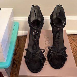 Nina black shoes gently worn size 7 1/2